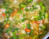 Hình bước làm 3 của món Riêu tép biển (tép săm)