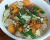 Foto langkah ke 10 dari resep Sayur Sop Bakso.