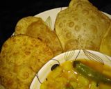 A picture of step 11 of Kachori and Aloo ki Tarkari.
