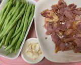 鴨賞四季豆的食譜步驟1照片
