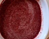 A picture of step 1 of Mulberry Orange Sunset layered Mocktail.
