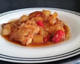 Foto del paso 14 de la receta: Pollo a la naranja con piña y pimientos