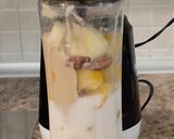 Φωτογραφία βήματος 1 της συνταγής Smoothie με ροδάκινο, ταχίνι και αμύγδαλο