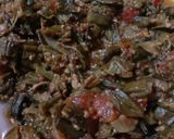 A picture of step 4 of Achari Bhindi 🌿🏵🌿.