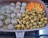 Une image de l'étape 2 de Tajine des olives revisité.