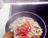 Zöldséges csirkemell, kölessel recept fázis 4 fotója