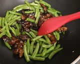 香菇素鰻魚炒四季豆、香菇素食料理的食譜步驟2照片