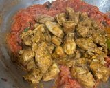 A picture of step 3 of Chicken Ularthiyathu.