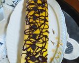 Pas rețetă Ruladă cu halva și banană 5 fotografie