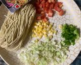 हक्का नूडल्स वेजिटेबल्स (Hakka noodles vegetables recipe in hindi) रेसिपी चरण 1 फोटो