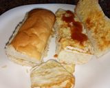 A picture of step 1 of Hot dog roll and fried egg #charity support recipe.