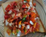 A picture of step 2 of Veg cheese sandwich.