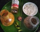 A picture of step 1 of Ginger mix kachu Shaak ghonto.