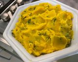 Une image de l'étape 16 de Purée de pommes de terre au gingembre, ail, curcuma et coriandre.