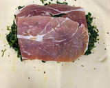 Foto del paso 1 de la receta: Hojaldre de espinacas con jamón y queso airfryer