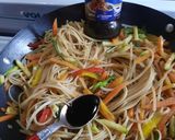 Foto del paso 11 de la receta: Spaghetti con verduras al wok (estilo oriental con salsa yakisoba)