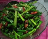 Foto langkah ke 4 dari resep Tumis Kacang Panjang dan Sawi Hijau non msg.