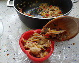 Foto del paso 10 de la receta: Pimientos tricolor rellenos con setas y queso!!!
