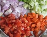 A picture of step 1 of Kabuli chana,Rajma chaat.