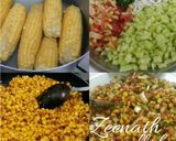 A picture of step 3 of Corn Chaat Biscuit Canapes.