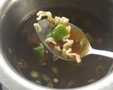 A picture of step 4 of Hot and sour soup.