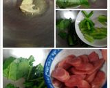 香腸炒芥蘭的食譜步驟4照片