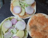 A picture of step 3 of Veg sandwich.
