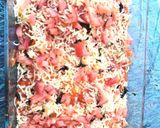 A picture of step 5 of Veg Enchiladas.