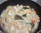 Foto langkah ke 3 dari resep Sayur Tahu Campur Kuah Santan.