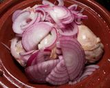 Foto del paso 5 de la receta Tallene de pollo con patatas y pasas