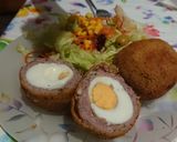 Foto del paso 1 de la receta: Bomba de carne rellena de huevo relleno