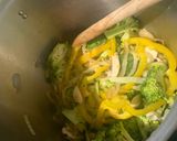 A picture of step 2 of Linguine-ish (vegan).