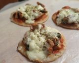 A picture of step 7 of Mini Pizza with liquid dough.