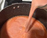 A picture of step 4 of Albondigas (Mexican Meatballs).