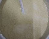 A picture of step 2 of Hari moong dal chila.