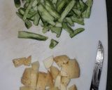 Foto del paso 1 de la receta: Bistec con nopales y papas