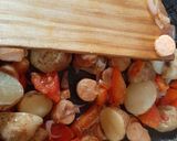 A picture of step 4 of Baby Potatoes Hash.