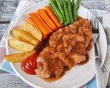 Foto langkah ke 5 dari resep 63. Chicken Steak with Blackpaper Sauce.