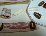 Foto del paso 2 de la receta 103. Dátiles con beicon y queso
