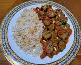 A picture of step 6 of Eggplant Mtabbak.