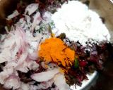 লাল শাকের পাকোড়া রেসিপির ধাপ 1 ছবি