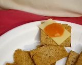 A picture of step 5 of Homemade cheddar crackers. Baked in Airfryer.😋😋.