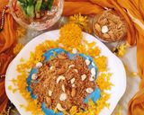 A picture of step 3 of Panjiri (Krishna Janmashtami bhog Prasad panjiri).