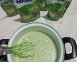 Foto langkah ke 3 dari resep Matcha Silky Pudding.