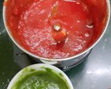 A picture of step 4 of Tri Colour Dhokla.