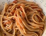 Foto del paso 5 de la receta: Spaghetti en su salsa natural de tomates