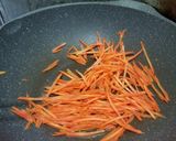 A picture of step 1 of Chinese Quick Vegetables Stir Fry celery, cloud ear, carrot mix.