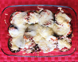 Foto del paso 4 de la receta: Berenjena y calabacín con mozzarella y jamón cocido