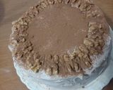 Foto del paso 6 de la receta: 04. Bizcochuelo de nuez de cumpleaños - relleno chocolate y crema capuchino - "Torta colonia suiza"