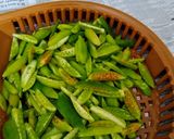 A picture of step 1 of Masala Kunduru (Coccinia).